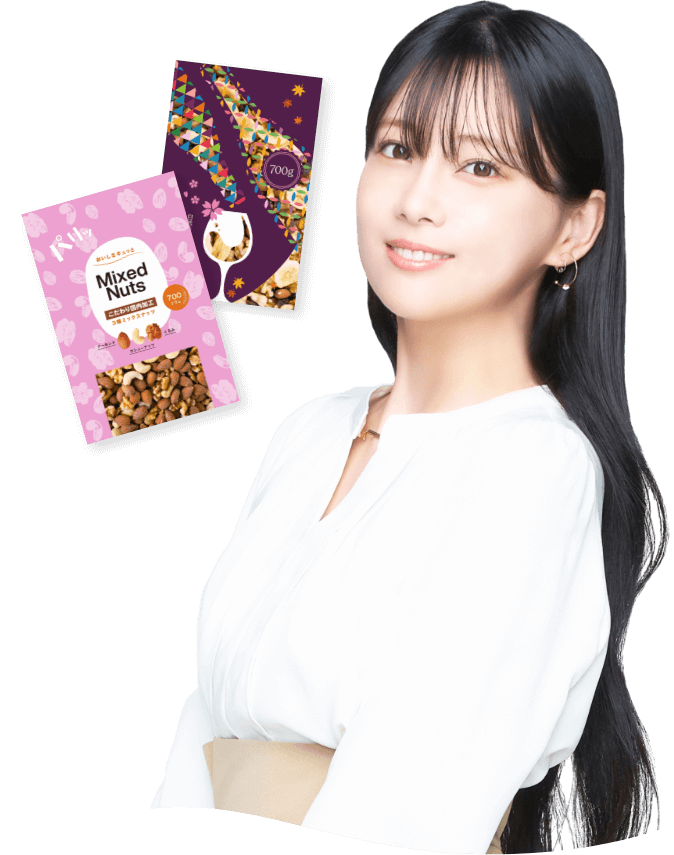 重盛さと美さんとパッケージ